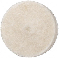 Value Collection - 1/2" Diam x 1/8" Thick Unmounted Buffing Wheel - 1 Ply, Polishing Wheel, 1/8" Arbor Hole, Medium Density - USA Tool & Supply