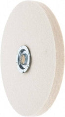 Value Collection - 6" Diam x 1/2" Thick Unmounted Buffing Wheel - 1 Ply, Polishing Wheel, 1" Arbor Hole, Soft Density - USA Tool & Supply