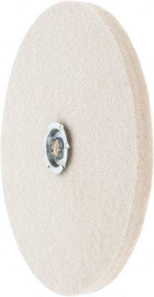 Value Collection - 8" Diam x 1/2" Thick Unmounted Buffing Wheel - 1 Ply, Polishing Wheel, 1" Arbor Hole, Soft Density - USA Tool & Supply