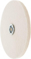 Value Collection - 8" Diam x 1/2" Thick Unmounted Buffing Wheel - 1 Ply, Polishing Wheel, 1" Arbor Hole, Soft Density - USA Tool & Supply