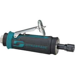 Dynabrade - 1/4" Collet, Straight Handle, Air Angle Die Grinder - 25,000 RPM, Rear Exhaust, 27 CFM, 0.4 hp, 90 psi, 1/4 NPT Inlet - USA Tool & Supply