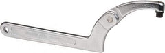 Paramount - 4-1/2" to 6-1/4" Capacity, Adjustable Pin Spanner Wrench - 12-1/8" OAL, 3/8" Hook Pin Height - USA Tool & Supply