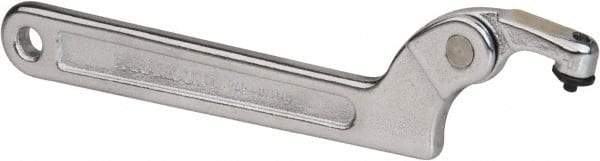 Paramount - 3/4" to 2" Capacity, Adjustable Pin Spanner Wrench - 6-3/8" OAL, 1/8" Hook Pin Height - USA Tool & Supply