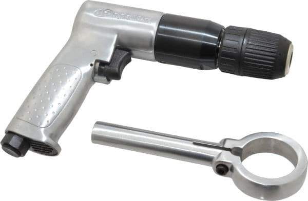 Ingersoll-Rand - 1/2" Reversible Keyless Chuck - Pistol Grip Handle, 500 RPM, 4 CFM, 0.5 hp, 90 psi - USA Tool & Supply