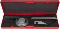 SPI - 6 Inch Long Blade, 360° Max Measurement, Bevel Protractor - Accuracy up to 5 Min, 1° Dial Graduation - USA Tool & Supply