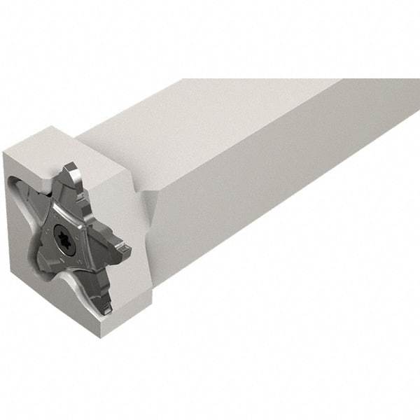 Iscar - External Thread, 0.197" Max Depth of Cut, 2.39mm Min Groove Width, 5-1/2" OAL, Left Hand Indexable Grooving Cutoff Toolholder - 1" Shank Height x 1" Shank Width, C#-ASH../HSK A63WH-ASH.. Insert Style, PCHPLS Toolholder Style, Series PentaCut - USA Tool & Supply