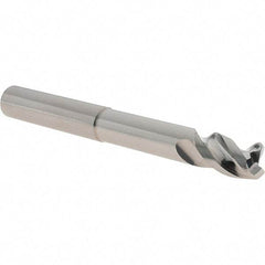 Iscar - 1/2", 3 Flute, Single End, Solid Carbide, 0.06" Corner Radius End Mill - 4-1/2" OAL, Right Hand Flute, 3/4" LOC, Right Hand Cut, 2-1/2" Extended Reach - USA Tool & Supply