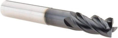 Iscar - 12mm, 4 Flute, Single End, Solid Carbide, 0.6mm Corner Radius End Mill - 95mm OAL, Right Hand Flute, 24mm LOC, Right Hand Cut, 50mm Extended Reach - USA Tool & Supply