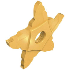 Iscar - 34F23901522PENTA F Grade IC908, 2.39mm Cutting Width Carbide Grooving Insert - 5mm Max Depth of Cut, Right Hand, 0.15mm Corner Radius, TiAlN Finish - USA Tool & Supply