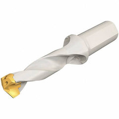 Iscar - 19 to 19.9mm Diam, 3xD, 57mm Max Depth, 25mm Shank Diam, 140.8mm OAL, Replaceable Tip Drill - IDK, IDM, IDN, IDP Insert, 19 Seat Size, DSM Toolholder, Series ChamDrillJet - USA Tool & Supply