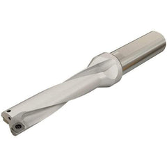 Iscar - 112mm Max Drill Depth, 4xD, 28mm Diam, Indexable Insert Drill - 2 Inserts, 32mm Shank Diam, Whistle Notch Shank - USA Tool & Supply