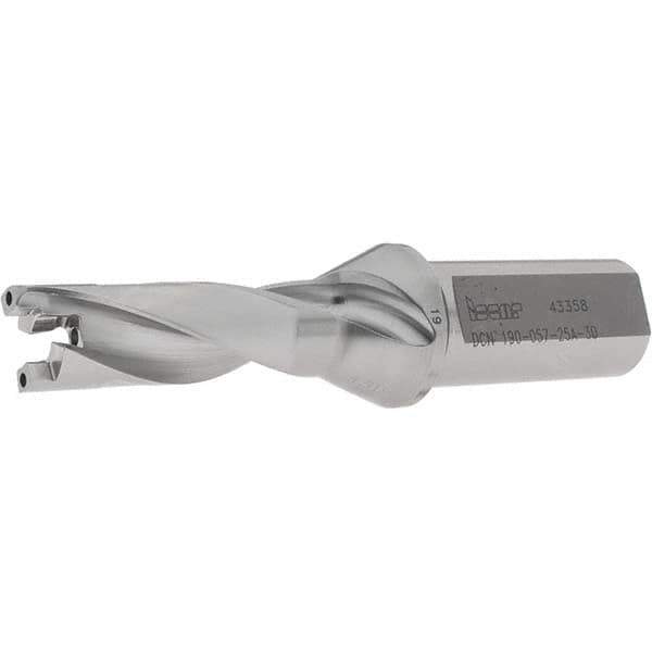 Iscar - 19mm to 19.9mm Diam, 3xD, 57mm Max Depth, 25mm Shank Diam, 143mm OAL, Replaceable-Tip Drill - FCP, ICK, ICK-2M, ICM, ICN, ICP, iCP-2M Insert, 19 Seat Size, 91104562 Toolholder, Series SumoCham - USA Tool & Supply