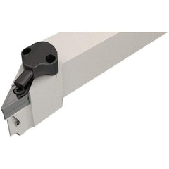 Iscar - SVJC, Left Hand Cut, 25mm Shank Height x 25mm Shank Width, Neutral Rake Indexable Turning Toolholder - 150mm OAL, Series Isoturn - USA Tool & Supply