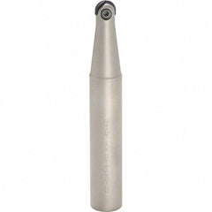 Iscar - 3/4" Cut Diam, 1" Shank Diam, 8" OAL, Indexable Ball Nose End Mill - 3-1/2" Head Length, Straight Shank, HCM D.75 Toolholder, HBF-QF, HBR-QF, HCD-QF, HCR Insert - USA Tool & Supply