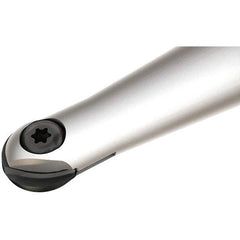 Iscar - 3/8" Cut Diam, 3/8" Shank Diam, 3-1/2" OAL, Indexable Ball Nose End Mill - 1" Head Length, Straight Shank, HCM D.38 Toolholder, HBR-QF, HCR Insert - USA Tool & Supply