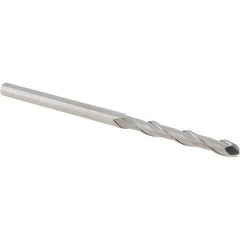 Iscar - 5mm Diam, 40mm LOC, 2 Flute Solid Carbide Ball End Mill - Uncoated, Single End, 100mm OAL, 5mm Shank Diam, Spiral Flute - USA Tool & Supply