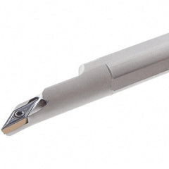 Iscar - 19mm Min Bore Diam, 200mm OAL, 16mm Shank Diam, S-SVJC Indexable Boring Bar - 20mm Max Bore Depth, VC.T 1103.. Insert, Screw Holding Method - USA Tool & Supply