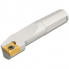 Iscar - 20mm Min Bore Diam, 180mm OAL, 16mm Shank Diam, S-SQLC Indexable Boring Bar - 45mm Max Bore Depth, QCMT 09T3.. Insert, Screw Holding Method - USA Tool & Supply