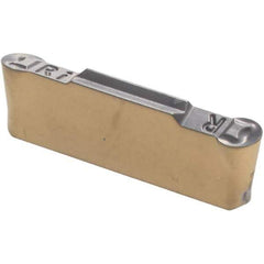 Iscar - 3015HFPR Grade IC830, 3mm Cutting Width Carbide Grooving Insert - 1.5mm Max Depth of Cut, Right Hand, 1.5mm Corner Radius, TiAlN Finish - USA Tool & Supply