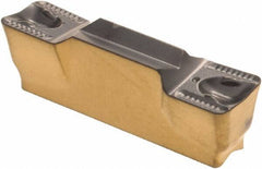 Iscar - 476080GRIP Y Grade IC808, 4.76mm Cutting Width Carbide Grooving Insert - 2.8mm Max Depth of Cut, Neutral, 0.8mm Corner Radius, TiAlN Finish - USA Tool & Supply