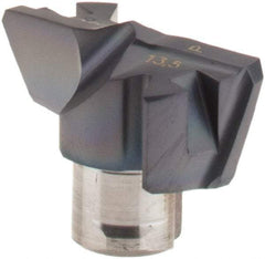 Iscar - Series FCP, 0.531" Diam Grade IC908 Replaceable Drill Tip - Carbide, TiAlN Finish, 13 Seat Size, Through Coolant - USA Tool & Supply