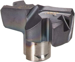 Iscar - Series FCP, 0.453" Diam Grade IC908 Replaceable Drill Tip - Carbide, TiAlN Finish, 11 Seat Size, Through Coolant - USA Tool & Supply