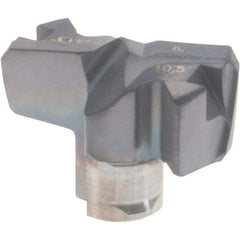 Iscar - Series FCP, 0.413" Diam Grade IC908 Replaceable Drill Tip - Carbide, TiAlN Finish, 10 Seat Size, Through Coolant - USA Tool & Supply