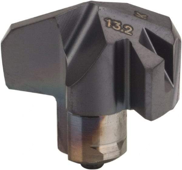Iscar - Series ICK, 0.52" Diam Grade IC908 140° Replaceable Drill Tip - Carbide, TiAlN Finish, 13 Seat Size, Through Coolant - USA Tool & Supply