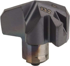 Iscar - Series ICK, 0.52" Diam Grade IC908 140° Replaceable Drill Tip - Carbide, TiAlN Finish, 13 Seat Size, Through Coolant - USA Tool & Supply
