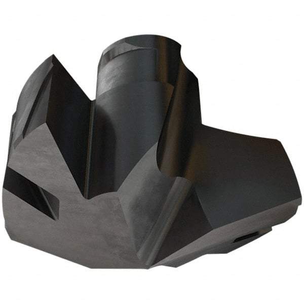 Iscar - Series ICP-2M, 0.425" Diam Grade IC908 140° Replaceable Drill Tip - Carbide, TiAlN Finish, 10 Seat Size, Through Coolant - USA Tool & Supply