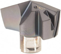 Iscar - Series ICP, 0.74" Diam Grade IC908 140° Replaceable Drill Tip - Carbide, TiAlN Finish, 18 Seat Size, Through Coolant - USA Tool & Supply