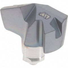 Iscar - Series ICP, 0.417" Diam Grade IC908 140° Replaceable Drill Tip - Carbide, TiAlN Finish, 10 Seat Size, Through Coolant - USA Tool & Supply
