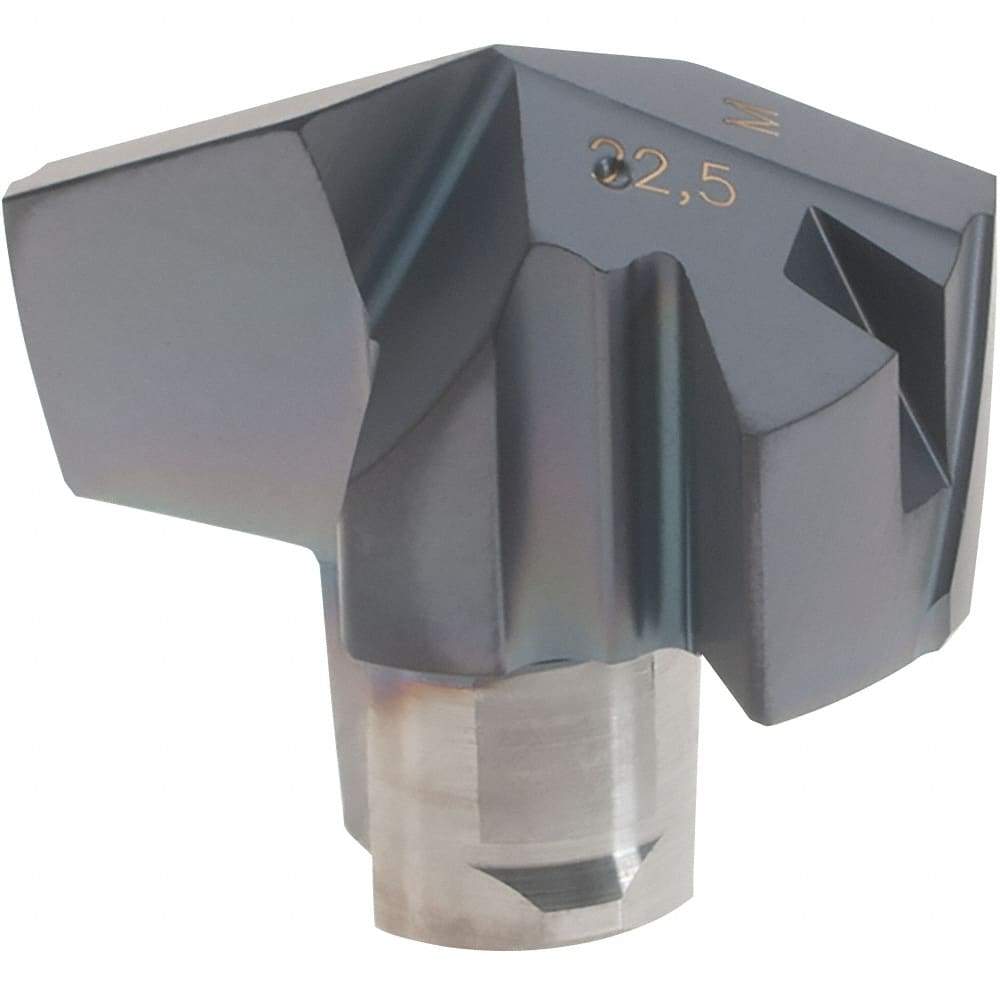 Iscar - Series ICM, 0.886" Diam Grade IC908 140° Replaceable Drill Tip - Carbide, TiAlN Finish, 22 Seat Size, Through Coolant - USA Tool & Supply