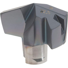 Iscar - Series ICM, 0.886" Diam Grade IC908 140° Replaceable Drill Tip - Carbide, TiAlN Finish, 22 Seat Size, Through Coolant - USA Tool & Supply