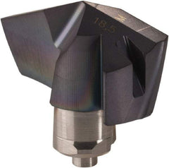Iscar - Series ICM, 0.728" Diam Grade IC908 140° Replaceable Drill Tip - Carbide, TiAlN Finish, 18 Seat Size, Through Coolant - USA Tool & Supply