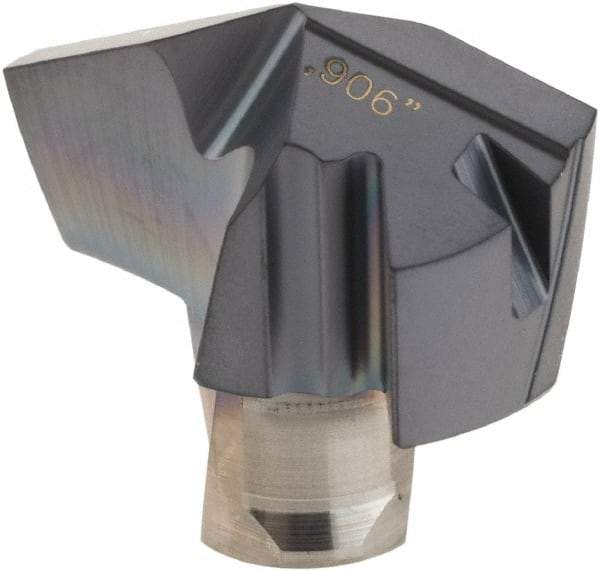 Iscar - Series ICP, 0.906" Diam Grade IC908 140° Replaceable Drill Tip - Carbide, TiAlN Finish, 23 Seat Size, Through Coolant - USA Tool & Supply