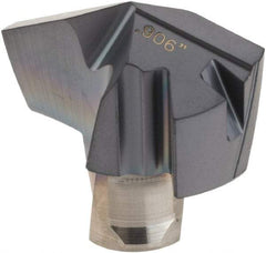 Iscar - Series ICP, 0.906" Diam Grade IC908 140° Replaceable Drill Tip - Carbide, TiAlN Finish, 23 Seat Size, Through Coolant - USA Tool & Supply