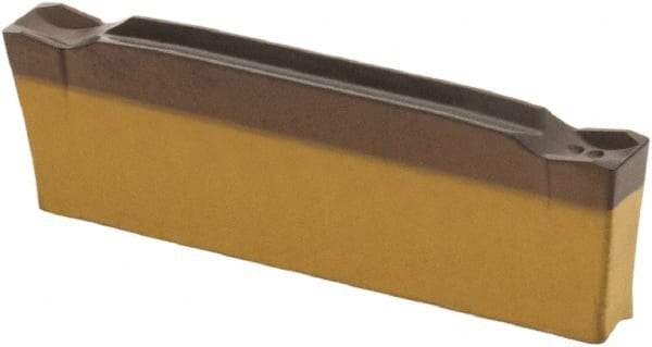 Iscar - DGN2202 C IC5400 Grade, 0.0866" Cutting Width, Carbide Cutoff Insert - 0° Neutral Lead Angle, 0.008" Cnr Rad, TiCN/Al2O3/TiN Coated, Double End - USA Tool & Supply
