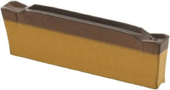 Iscar - DGN2202 C IC5400 Grade, 0.0866" Cutting Width, Carbide Cutoff Insert - 0° Neutral Lead Angle, 0.008" Cnr Rad, TiCN/Al2O3/TiN Coated, Double End - USA Tool & Supply
