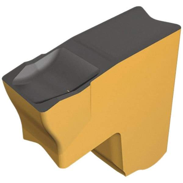 Iscar - TAG C IC830 Grade, 0.199" Cutting Width, Carbide Cutoff Insert - 4° Right Hand Lead Angle, 0.01" Cnr Rad, TiAlN Coated, Single End - USA Tool & Supply