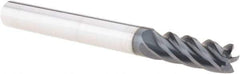 Iscar - 1/4", 5 Flute, Single End, Solid Carbide, 0.01" Corner Radius End Mill - 2-1/2" OAL, Right Hand Flute, 0.63" LOC, Right Hand Cut - USA Tool & Supply
