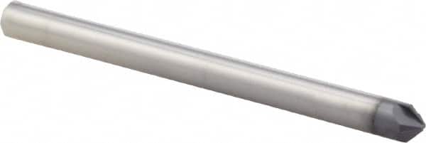 Iscar - 3/64" Diam 4 Flute Single End Solid Carbide Chamfer Mill - USA Tool & Supply