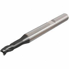 Iscar - 10mm, 3 Flute, Single End, Solid Carbide, Corner Chamfer End Mill - 72mm OAL, 38° Helix, Right Hand Flute, 11mm LOC, Right Hand Cut, 22mm Extended Reach - USA Tool & Supply