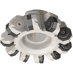 Iscar - 172mm Cut Diam, 40mm Arbor Hole, 5.5mm Max Depth of Cut, 45° Indexable Chamfer & Angle Face Mill - 10 Inserts, ONH.. Insert, Right Hand Cut, 10 Flutes, Series 16Mill - USA Tool & Supply