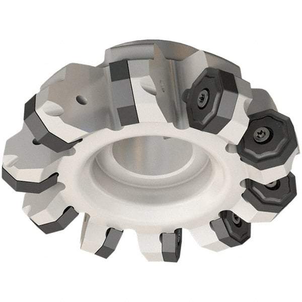 Iscar - 75mm Cut Diam, 22mm Arbor Hole, 5.5mm Max Depth of Cut, 45° Indexable Chamfer & Angle Face Mill - 5 Inserts, ONH.. Insert, Right Hand Cut, 5 Flutes, Series 16Mill - USA Tool & Supply