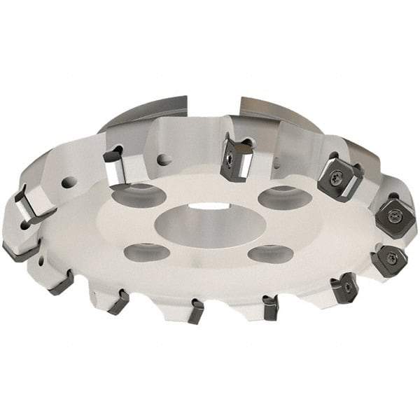 Iscar - 94.8mm Cut Diam, 27mm Arbor Hole, 7.15mm Max Depth of Cut, 45° Indexable Chamfer & Angle Face Mill - 6 Inserts, S845 SX.U 16.. Insert, Right Hand Cut, 6 Flutes, Through Coolant, Series Helido - USA Tool & Supply