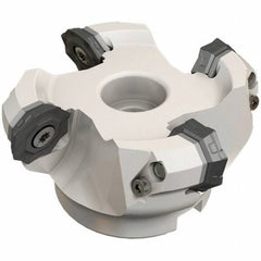Iscar - 137.5mm Cut Diam, 40mm Arbor Hole, 4.6mm Max Depth of Cut, 42° Indexable Chamfer & Angle Face Mill - 8 Inserts, OF..\xB6RFM. 1905 Insert, Right Hand Cut, 8 Flutes, Series Heliocto - USA Tool & Supply