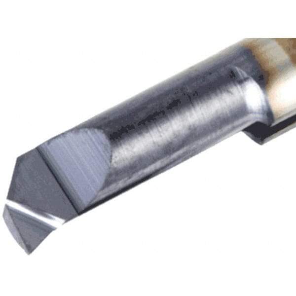 Iscar - 3.5mm Min Bore Diam, 16mm Max Bore Depth, 4mm Shank Diam, Chamfering Boring Bar - 0.004" Corner Radius, Right Hand Cut, Solid Carbide, TiAlN/TiN Finish - Exact Industrial Supply
