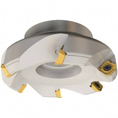 Iscar - 75mm Cut Diam, 22mm Arbor Hole, 6.5mm Max Depth of Cut, 45° Indexable Chamfer & Angle Face Mill - 5 Inserts, SE.. Insert, Right Hand Cut, 5 Flutes, Series IscarMill - USA Tool & Supply
