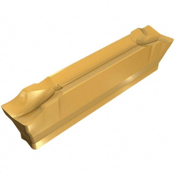 Iscar - HGN3002 J IC308 Grade, 0.118" Cutting Width, Carbide Cutoff Insert - Neutral Lead Angle, 0.008" Cnr Rad, TiCN Coated, Double End - USA Tool & Supply